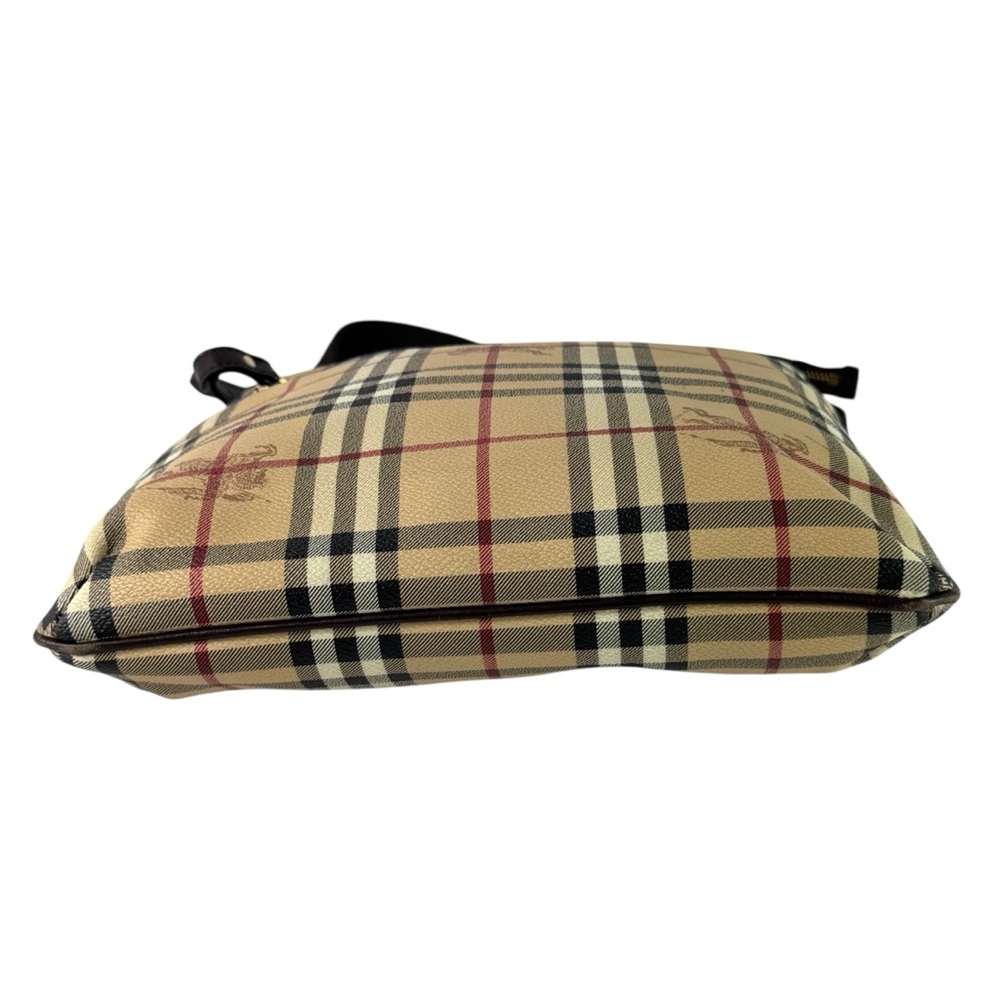 BURBERRY Multi Canvas Nova Check Haymarket Crossbody Made in Italy Authenticated - Picture 5 of 17